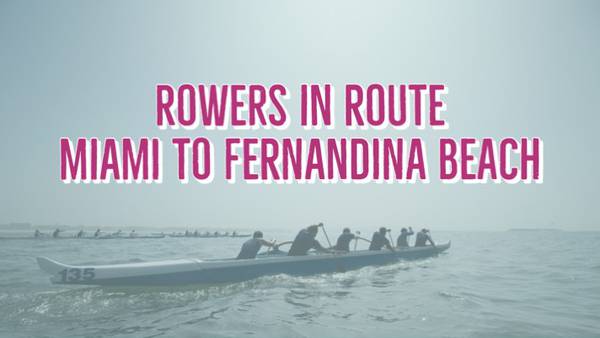 Crew Rowing For A Cure From Miami To Fernandina Beach